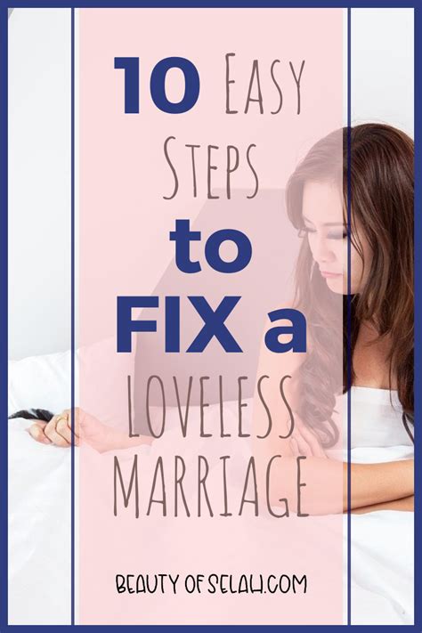 People say please and thank you, they work as functional teams to parent and maintain a home, but they themselves are no longer part of the equation in an emotional sense, explains bobby. 10 Easy Steps to FIX a Loveless Marriage! in 2020 ...