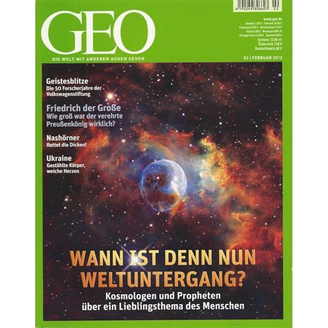 Geplant ist, die neue abgasnorm ab 2021 für neufahrzeuge verpflichtend zu machen. Geo Nr. 2 / Februar 2012 - Wann ist den nun Weltuntergang ...