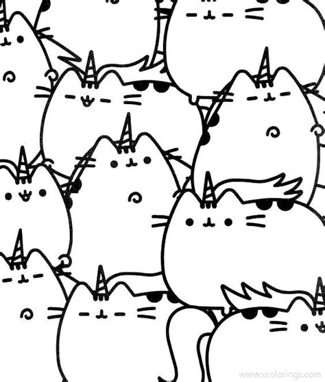 There are two types of unicorn and they have different diets. Pusheen Cat Coloring Sheet | tuningintomom.com