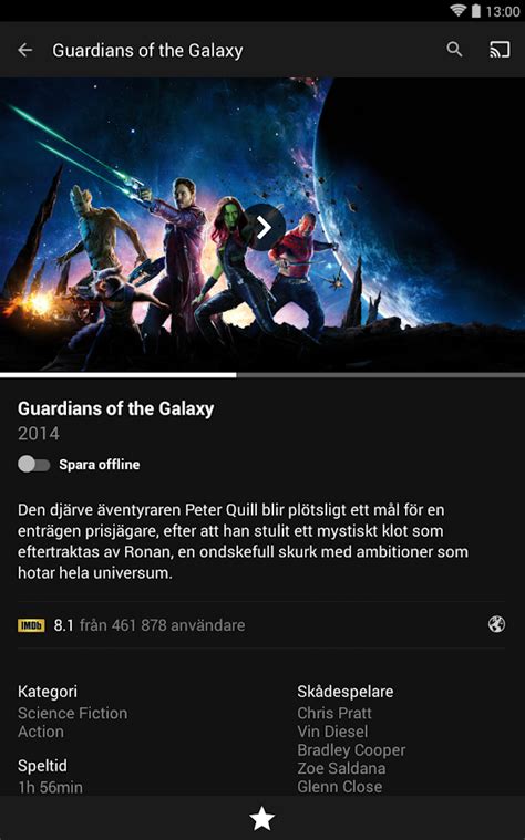 Viaplay är en streamingtjänst ägd av nordic entertainment group som erbjuder filmer, serier, sport och barninnehåll via video on demand till en fast månadskostnad i sverige, norge, danmark, finland, island och baltikumkälla behövs. Viaplay- screenshot