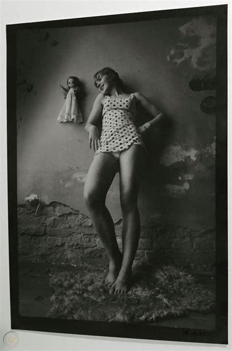 Jan saudek is the most reknown czeck photographer in the world. RARE vintage SIGNED Jan Saudek girl and doll polka dot ...