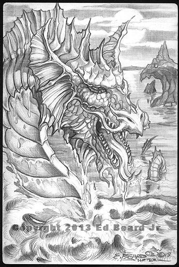 We found for you 15 pictures from the collection of water dragon coloring water horse! Water Dragon "Gathering" 4 of 4 by Ed Beard Jr Dragon Fantasy Myth Mythical Mystical Legend ...