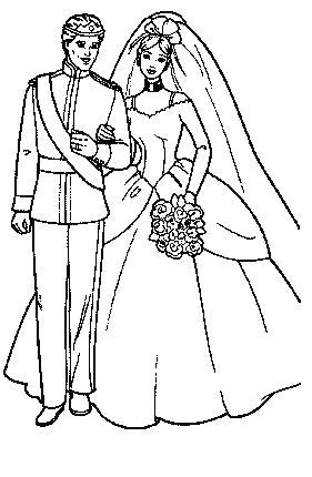Bride and groom coloring pages. Bride And Groom Coloring Pages Free at GetColorings.com ...