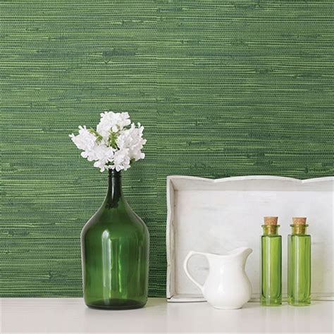 Grasscloth wallpaper is made using a variety of different materials. 2904-24419 | Fiber Green Faux Grasscloth Wallpaper ...