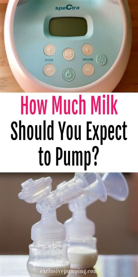 Mothers who pump more milk per session may have an oversupply of milk, or may respond better than average to the pump, or may have been able to increase pump output with practice. How Much Milk Should I Be Pumping? in 2020 | Exclusively ...