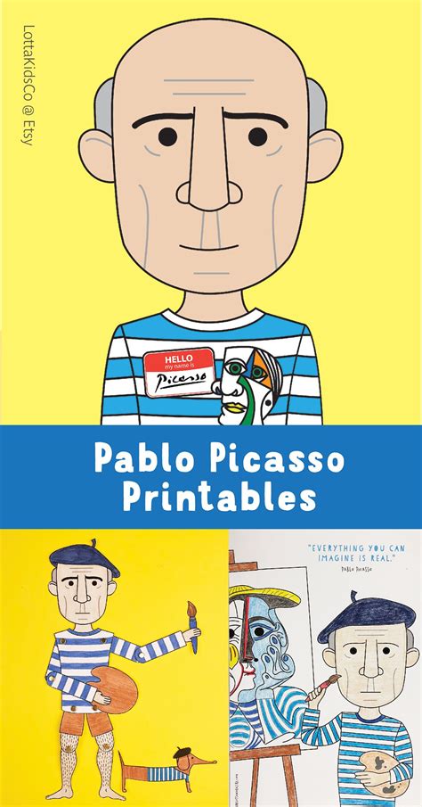 Free coloring book and kids educations coloring page. Pablo Picasso printables for kids | Abstract art for kids ...
