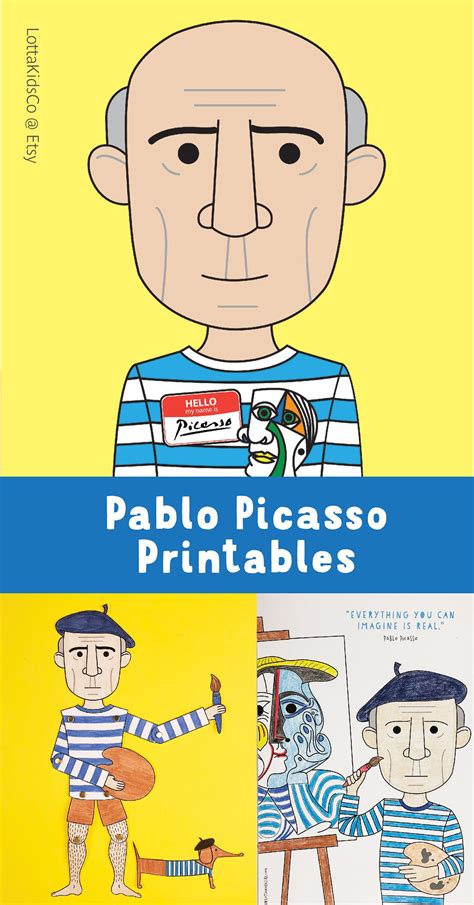 Enjoy coloring the pablo coloring page on hellokids.com! Pablo Picasso printables for kids | Abstract art for kids ...