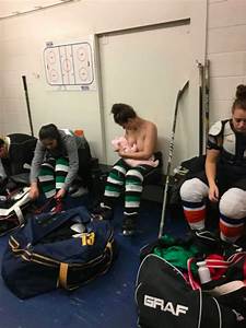 Hockey, Player, Breastfeeding, In, The, Locker, Room, Before, The, Game, Is, Empowering, And, Important