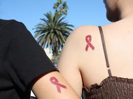 Pink ribbon tattoos symbolize breast cancer awareness. Muslim fashion 2013 | New fashion wallpapers: Breast ...