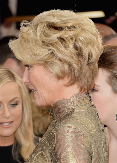 Emma thompson wore her short hair in tousled layers when she attended the 'saving mr. Pin on Hair cuts