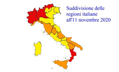 Abruzzo, umbria, basilicata, liguria e toscana passano dalla gialla alla zona arancione. CoronaVirus: zone Arancioni e Rosse dell'11 Novembre ...