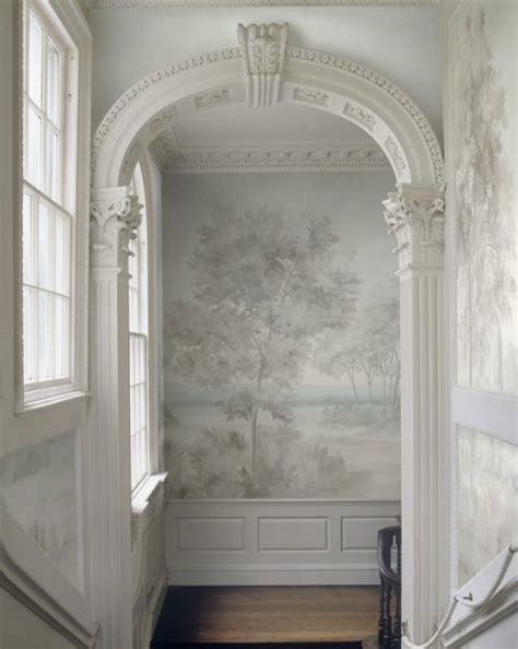 Our client, nan of turner furniture, has sent us this photo of her beautiful home mural, featuring the cotswolds mist scenic wallpaper. Grisaille Scenics: Timely & Timeless | Susan Harter ...