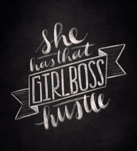 Learn to turn block quotes on your webpage into stylish pull quotes with nothing more than css. Girl Boss Hustle Chalk Lettering Quote - On the Mark ...