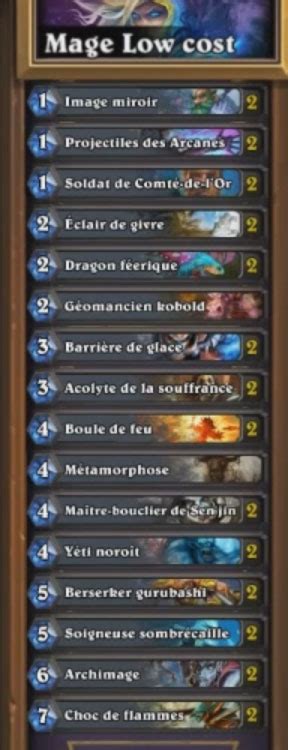 Groupe québécois pour tous les joueurs de hearthstone! HearthStone : deck mage low cost (240 poussières) - Game-Guide