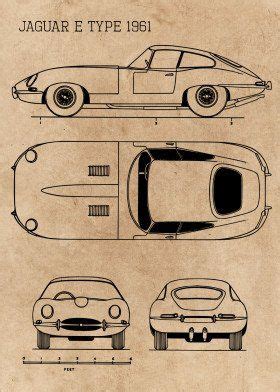 Shoot of the classic car architect blueprint. Classic Cars Blueprint Blueprints poster prints by Ihab ...