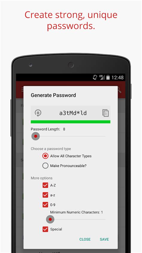 Add an app password note: LastPass Password Manager - Android Apps on Google Play