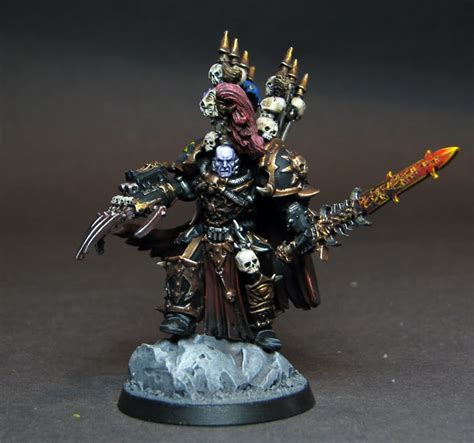 Warhammer 40k necron skorpekh destroyers painted. Chaos Brushes: Abaddon the Despoiler Completed!