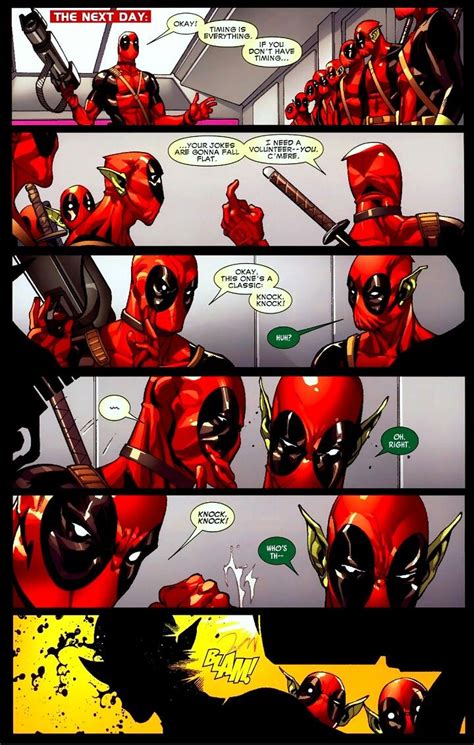 If your kid is of the age that he loves sharing the knock knock jokes. Deadpool: Knock Knock Joke | Knock knock jokes, Deadpool ...