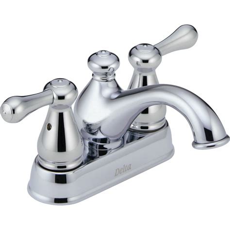 Comparison and reviews of delta's best rated kitchen and bathroom faucets. Delta Leland Centerset Bathroom Faucet with Double Lever ...