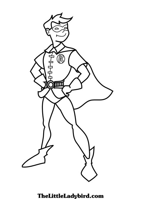 Your kids will definitely be excited and enjoy coloring in their caped crusaders of justice. Batman Robin Coloring Pages at GetColorings.com | Free ...