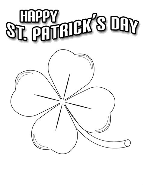 Each coloring page has a coloring area, the word or words for the page in a font that can be colored in, and then an area where the word(s) can be traced. Free Printable Shamrock Coloring Pages For Kids