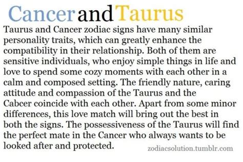 When it comes to sexual compatibility, taurus and cancer make one hot, passionate pair. Cancer x Taurus by rufionitram on DeviantArt