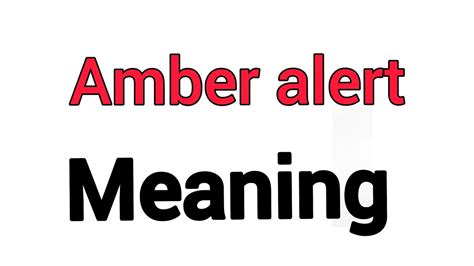 Law enforcement and the media that encourages amber alert. crime and punishment: Amber Alert Meaning - Amber Alerts A Visual Representation ...