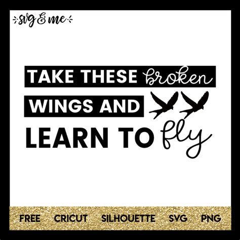 Check spelling or type a new query. Broken Wings Learn to Fly - SVG & Me