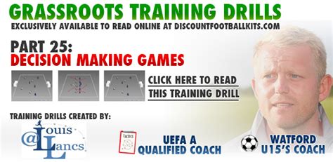 Once the details roll in about how it is being received, we. Decision Making Games | Football Training Drills