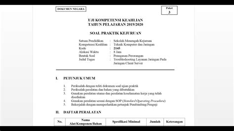 Check spelling or type a new query. Pembahasan Soal Paket 3 UKK TKJ 2020-2021 - YouTube