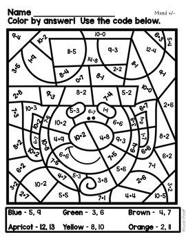 ★save 20% when you buy the bundle!★there are 8 valentine color by number activity pages included in this packet. Math Coloring Sheets - Color by Code for St.Patrick's Day ...