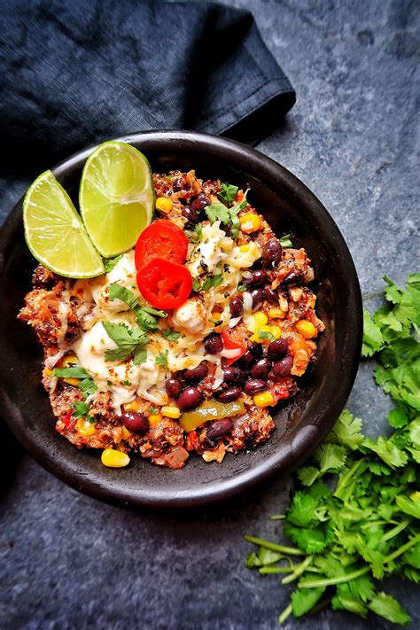 With tongs or slotted spoon, remove chicken pieces to. Slow-cooker Mexican casserole | Slow cooker black beans ...