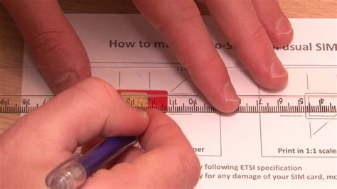 Get good scissors, take the measurements, and just cut the card. Tutorial - Corte do Chip SIM - Nexus4 - YouTube
