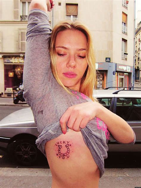 Scarlett johansson, an american actor born in america, is an actress born in manhattan, on october 22nd 1981, making her sign a scorpio. scarlett johansson tattoo | Celebrity tattoos, Scarlett ...