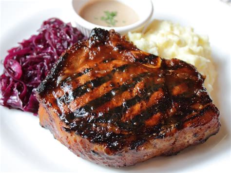 Asian marinated pork loin with gingered sweet potatoes and five spice apples. Mongolian Pork Chops - Video 700! Asian Marinade Pork Chop ...