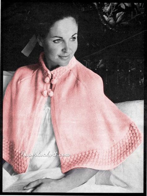 Knitting machines work an entire row of loops in a single movement. Vintage Bed Cape knitting pattern in PDF instant download ...