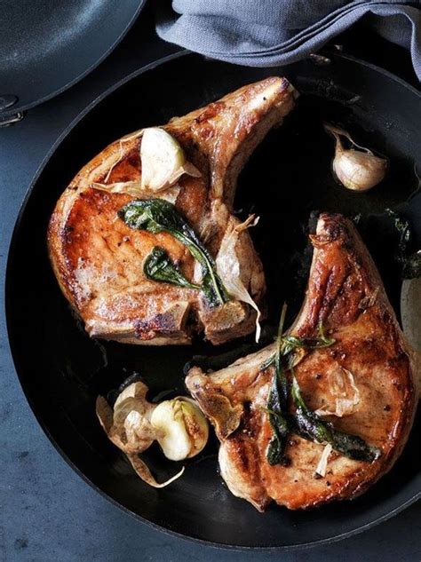 Add the pork, laying it flat in the brine and ensure the brine covers the meat. Garlic and Thyme Brined Pork Chops | Williams-Sonoma Taste ...