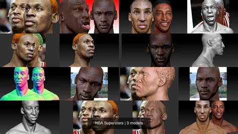 With matthew kaye, josh lomberger, tony chimel, todd grisham. 3D NBA Superstars | CGTrader