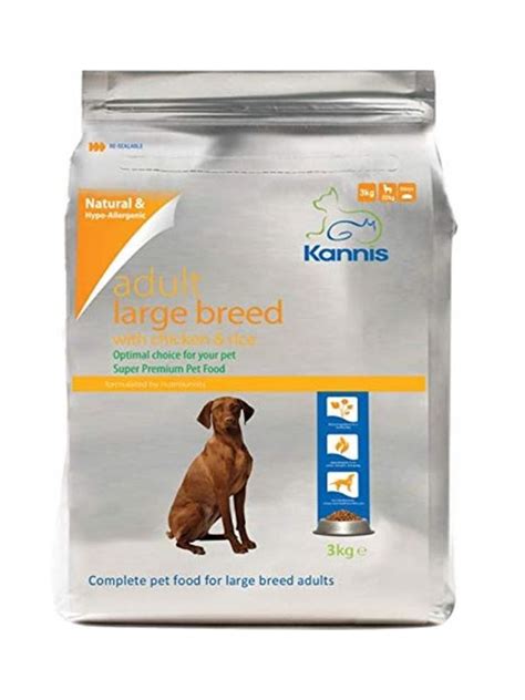 By adding this product to your basket you confirm that you have read and understood the above information. Hypoallergenic Premium Dog Food - Large Adult 3kg (Kannis ...