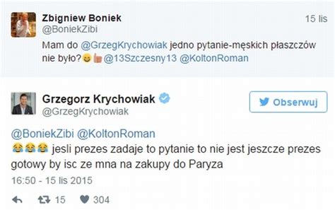 Maybe you would like to learn more about one of these? Zbigniew Boniek vs. Grzegorz Krychowiak na Twitterze ...