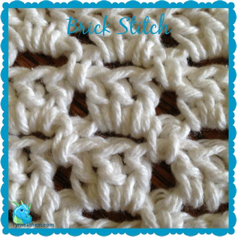 A piece of black felt; {Crochet Stitches} Brick | Crochet, Crochet stitches, Stitch