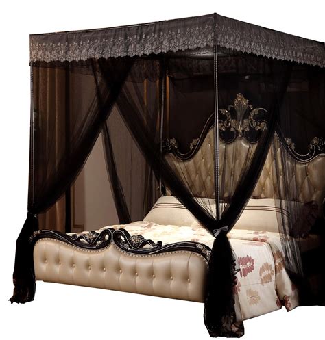 7 offers from $22.14 #2. Amazon.com: Nattey 4 Corners Post Canopy Bed Curtain for ...