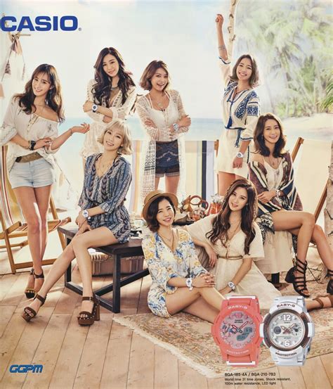 The wallpapers include a group shot. GIRLS' GENERATION Casio 2016 S/S Promotion × Be Tough, Be ...