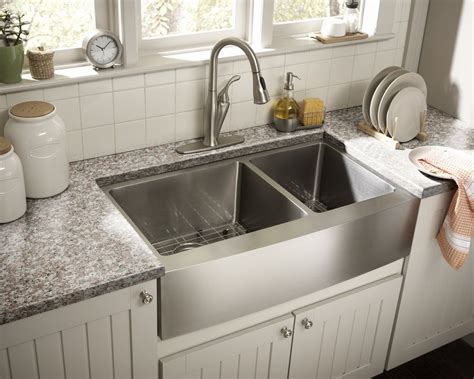 Your choice of kitchen sink is one that will have implications for everything you do in the kitchen. stainless steel double barn sink!! Yippee!! | Farmhouse ...