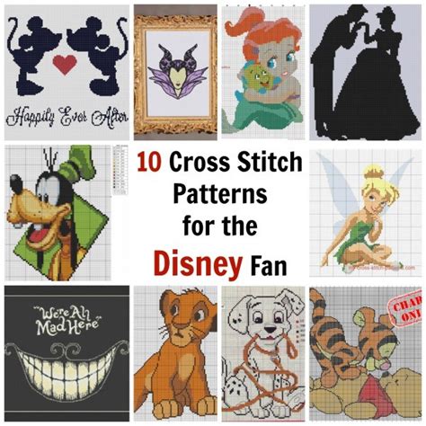 Learn the 5 basic stitches in cross stitch. 10 Cross Stitch Patterns for the Disney Fan - Needle Work