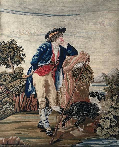 Antique tapestries, those that were woven over 100 years ago, are highly sought after collectible items with examples displayed prominently in many museums around the world. Early 19th Century Antique Tapestry Of A Gentleman And Dog ...