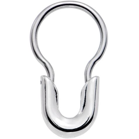 Hey look when it comes to septums and other body. 16 Gauge 5/16" Safety Pin Stainless Steel Septum Ring ...