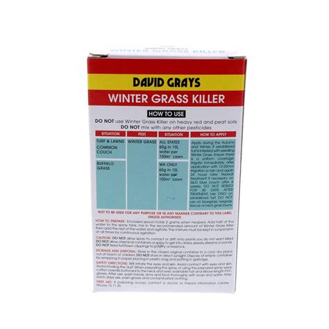 We show you how easy it is to use with the innovative on/off switch. Winter Grass Killer Selective in Lawns 100g/kg Propyamide ...