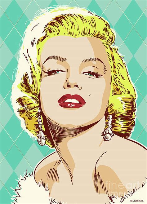 Pop art'ın aynı görselin yan yana, onlarca kopyasının mantığı da işte. Marilyn Monroe Pop Art Poster by Jim Zahniser