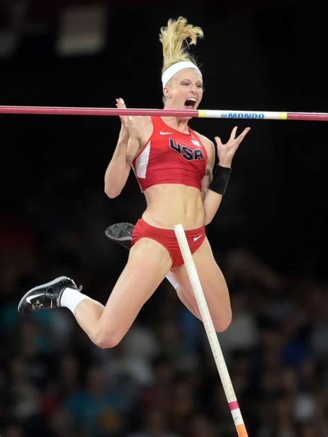 — former virginia standout bridget guy, who is now a volunteer assistant coach at virginia tech, finished ninth in the women's pole vault finals saturday night at the u.s. Day in Sports | Female athletes, Sports photograph, Pole vault